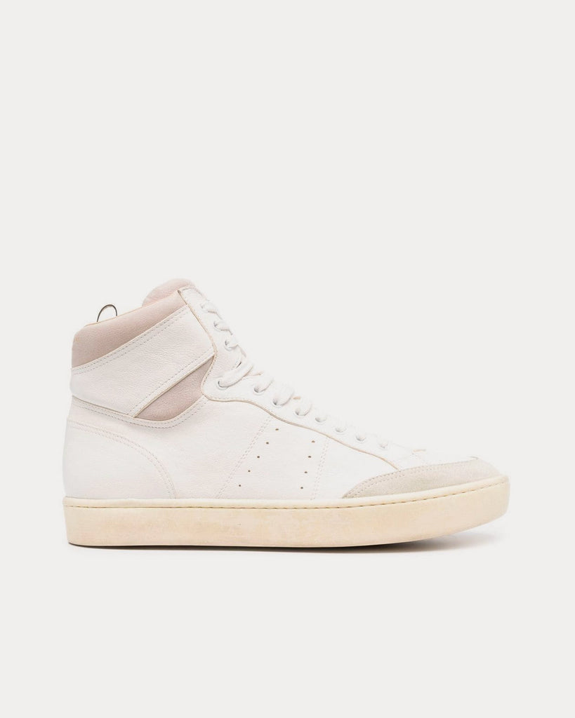 Knight 005 White / Grey High Top Sneakers