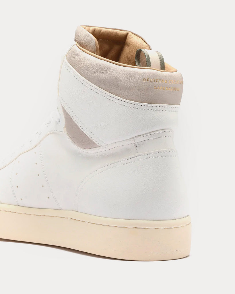 Knight 005 White / Grey High Top Sneakers