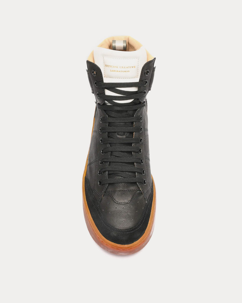 Knight 005 Black / White High Top Sneakers