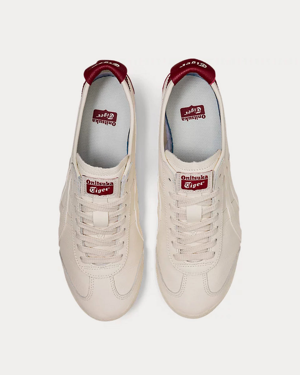 Onitsuka Tiger Mexico 66 Cream / Beet Juice Low Top Sneakers