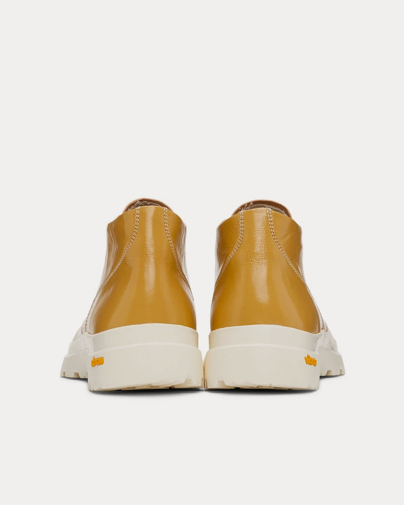 Tar Dip Yellow Mid Top Sneakers