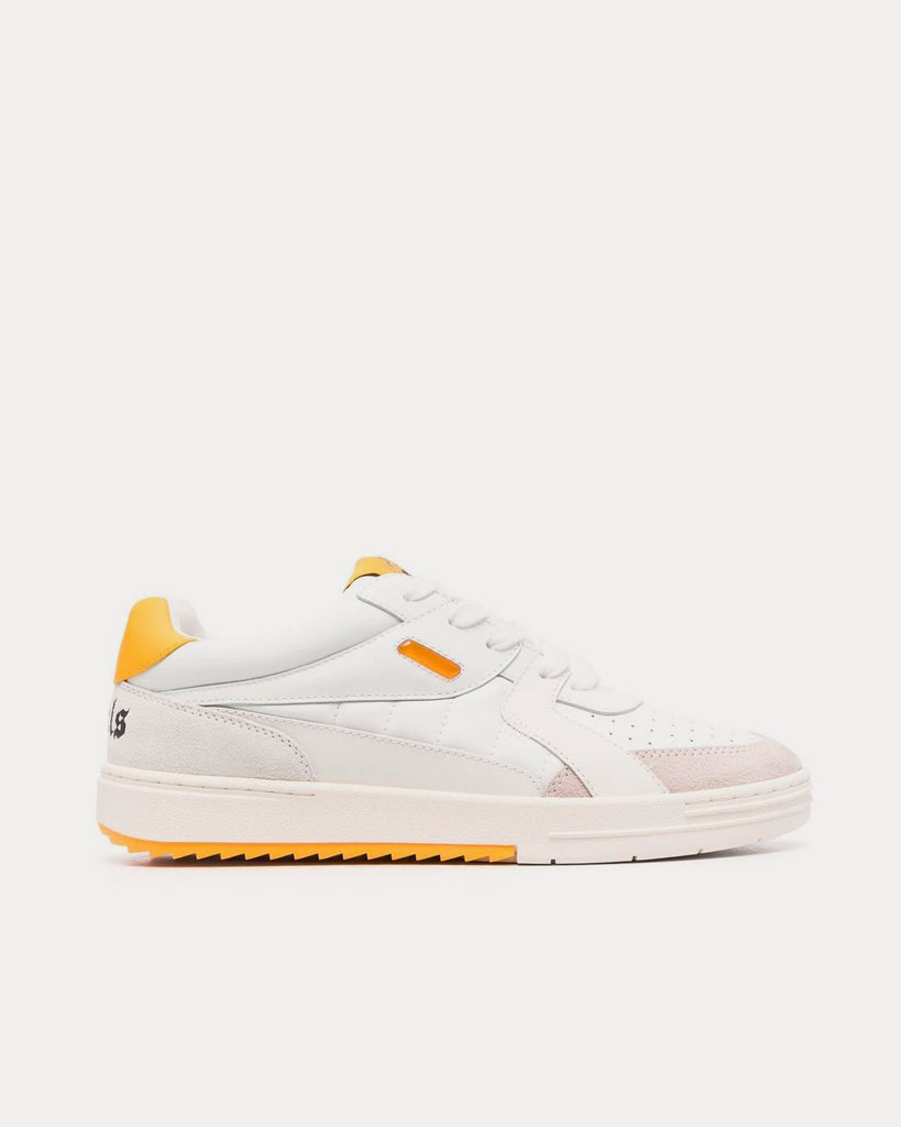 University White / Yellow Low Top Sneakers