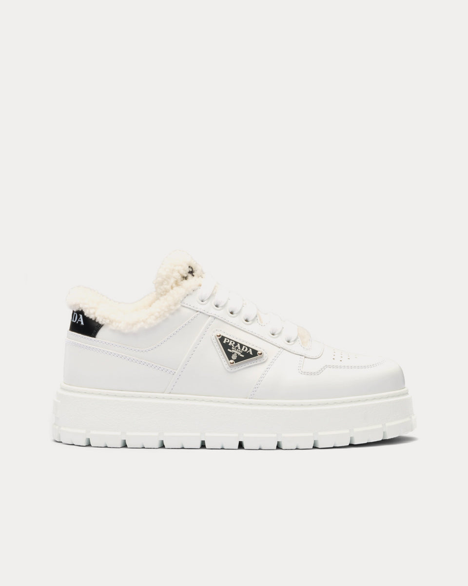 Ladies black deals prada trainers