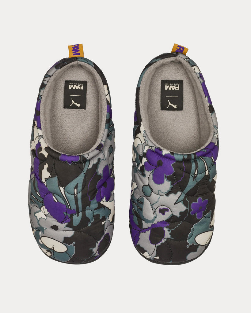 Puffy Black / Heliot Rope Slip Ons