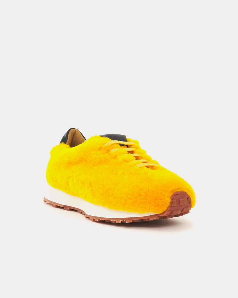 Sherpa Runner Yellow Low Top Sneakers