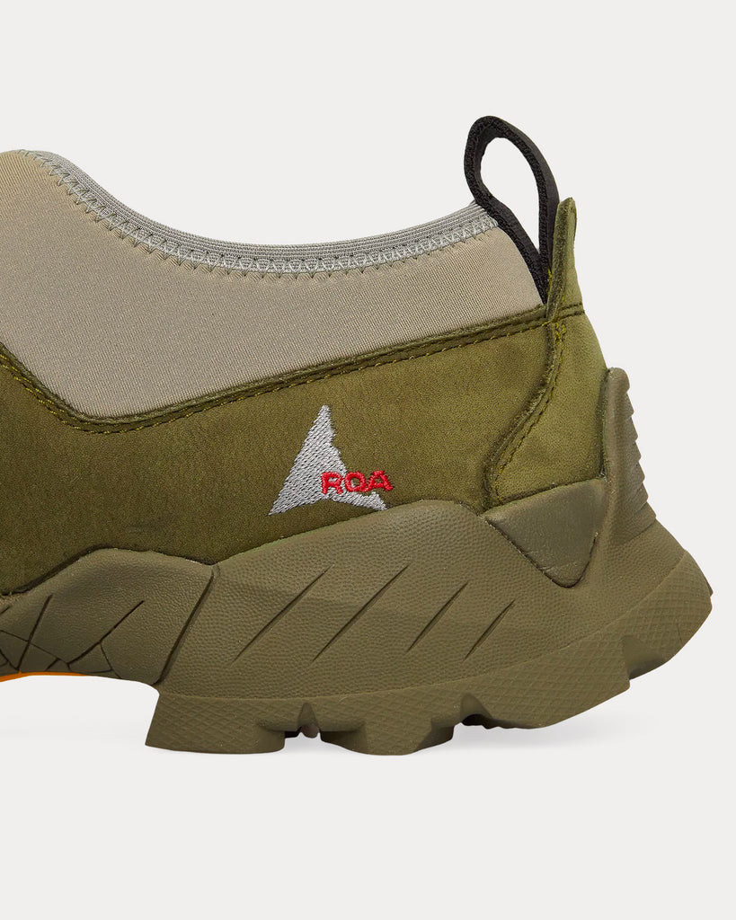 Military / Taupe Slip On Sneakers