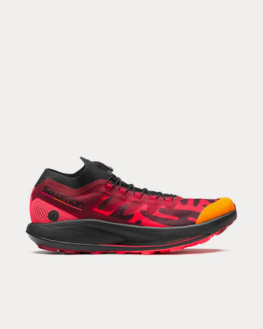 Salomon x Ciele Athletics Pulsar Trail Pro Black / Fiery Coral / Poppy Red Running Shoes