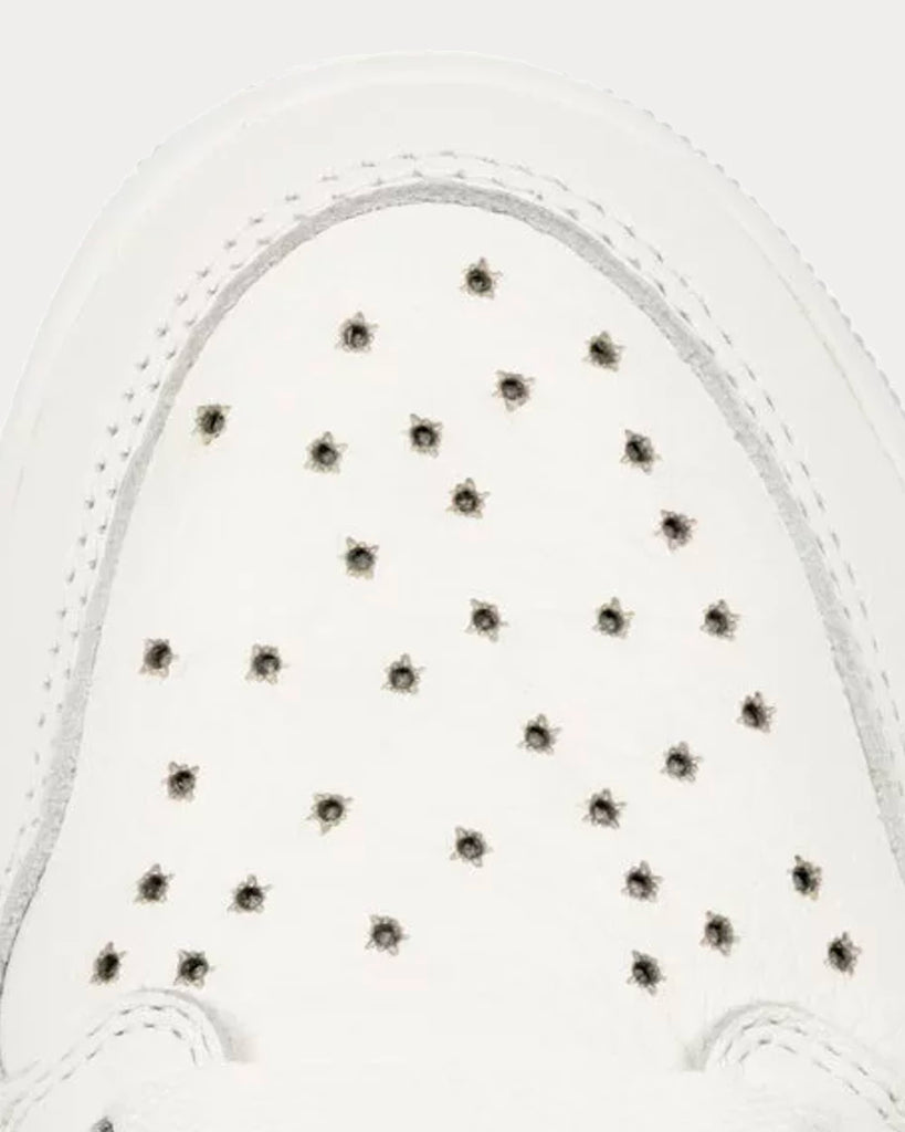 One In The Chamber Gun Metal White High Top Sneakers