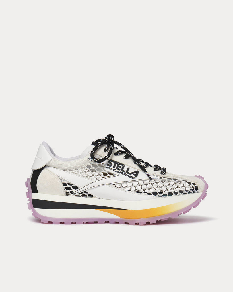 Reclypse Mesh White / Black / Purple Low Top Sneakers