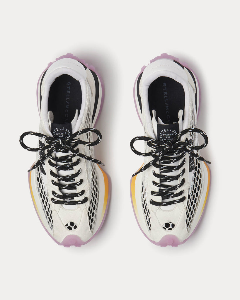 Reclypse Mesh White / Black / Purple Low Top Sneakers