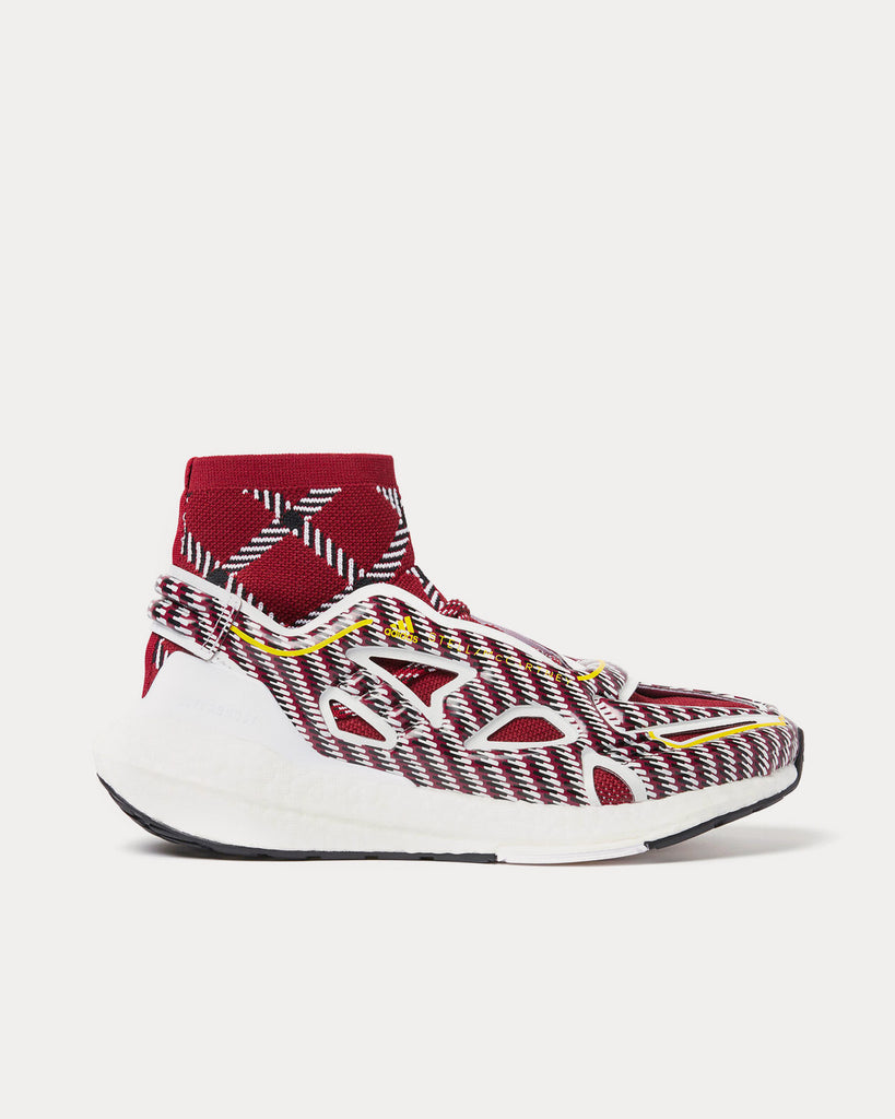 aSMC UltraBOOST 22 Elevated Gra Collegiate Burgundy / White / Yellow Running Shoes