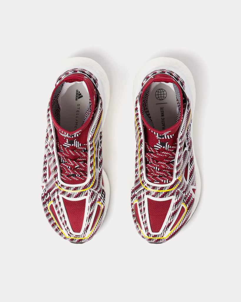 aSMC UltraBOOST 22 Elevated Gra Collegiate Burgundy / White / Yellow Running Shoes