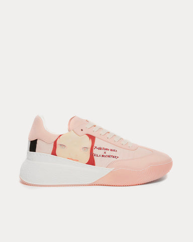 Stella McCartney x Yoshitomo Nara Loop Twins Print Rose / Beige Low Top Sneakers