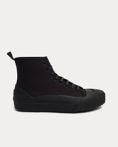 Studio Nicholson Numbers Canvas Darkest Navy High Top Sneakers
