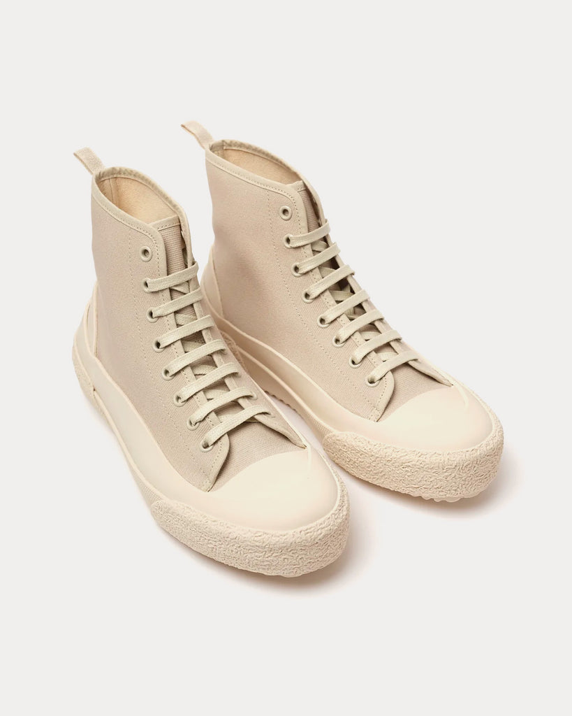 Numbers Canvas Dove High Top Sneakers