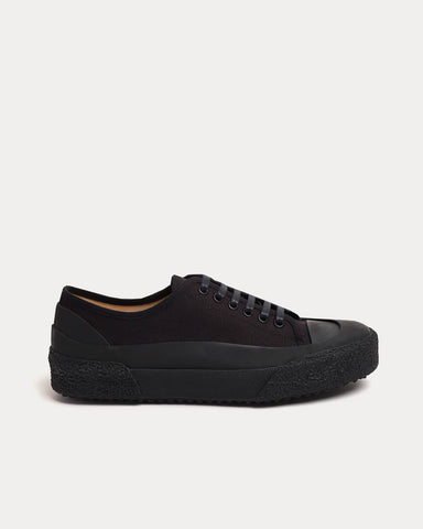Studio Nicholson Sharp Canvas Darkest Navy Low Top Sneakers