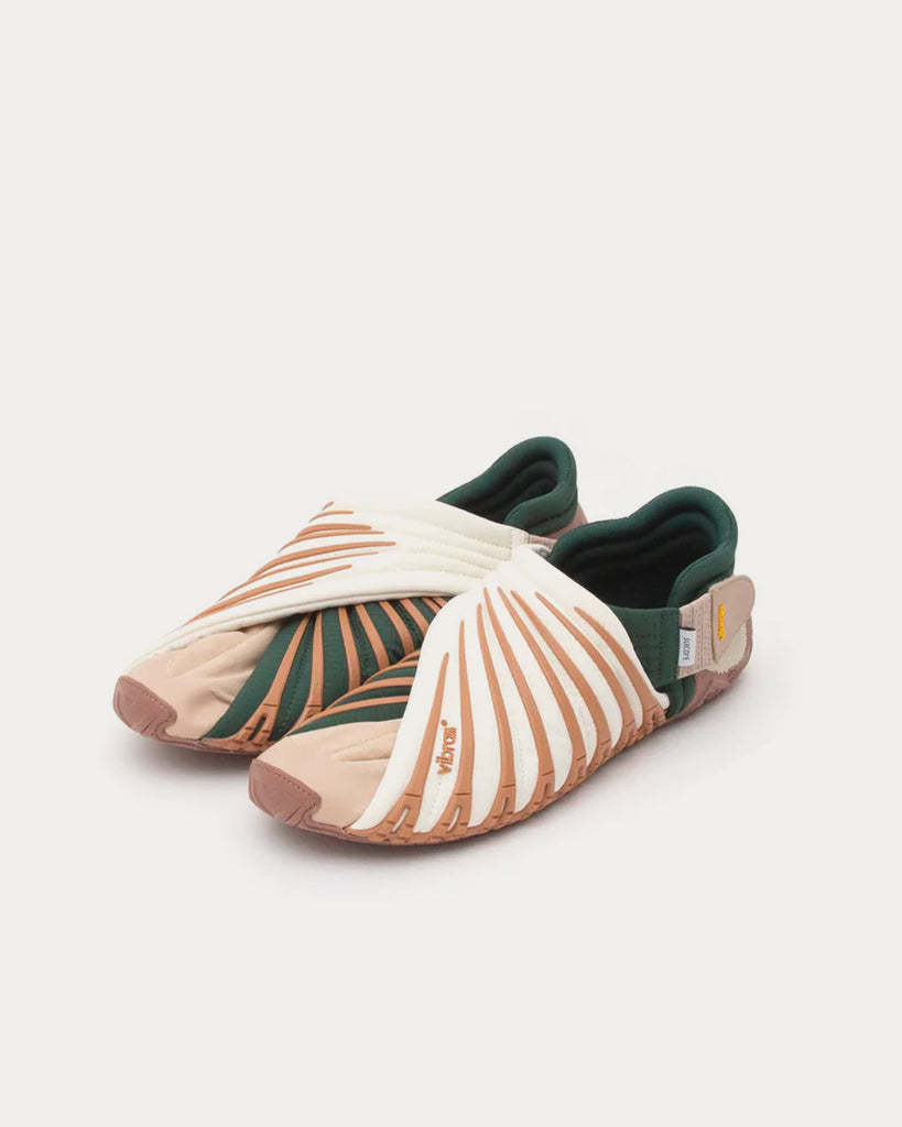 FUTON-LO Green / Beige Slip Ons