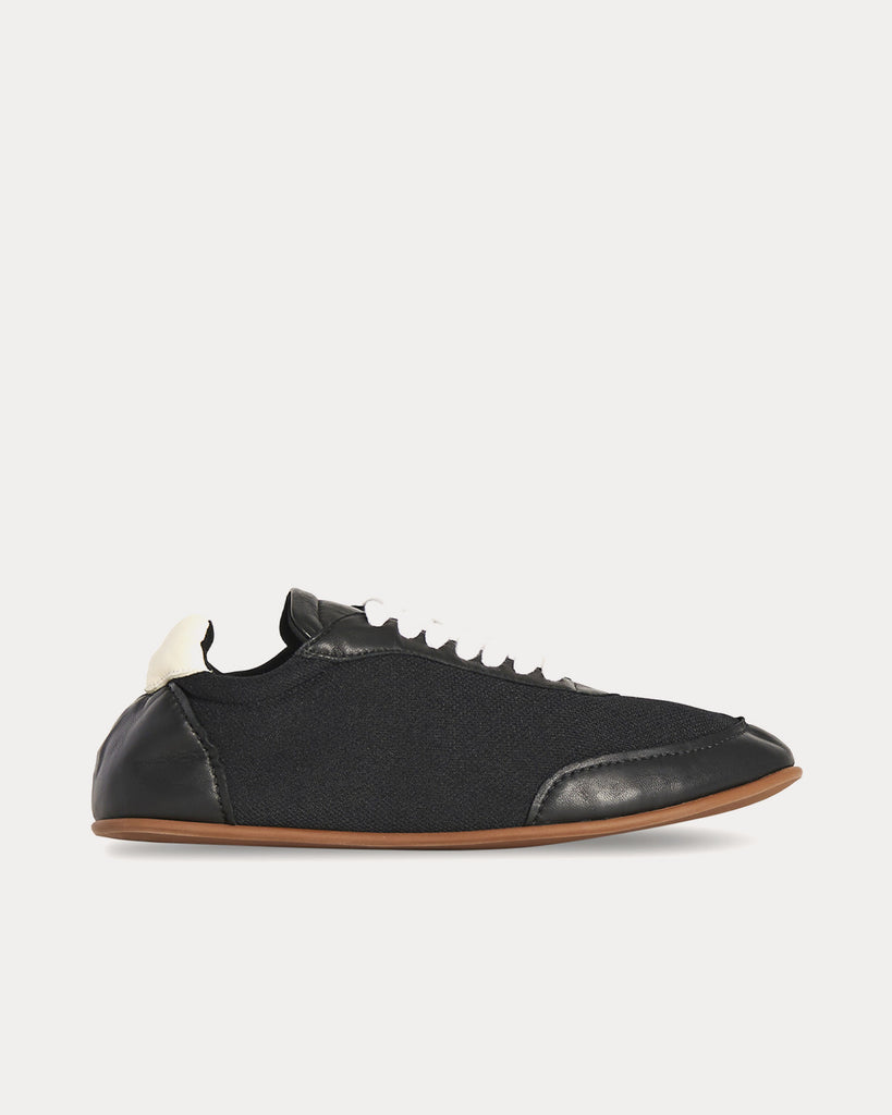 Owen City Sneaker in Leather & Mesh Brown / Black Low Top Sneakers