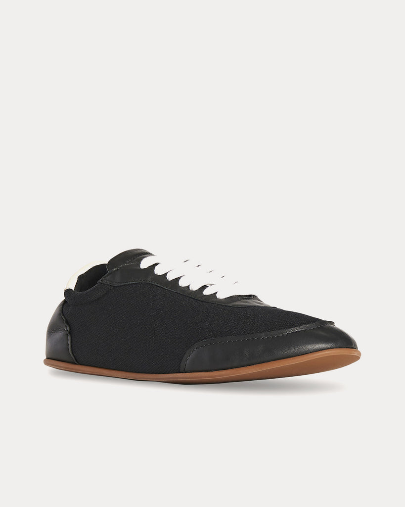 Owen City Sneaker in Leather & Mesh Brown / Black Low Top Sneakers
