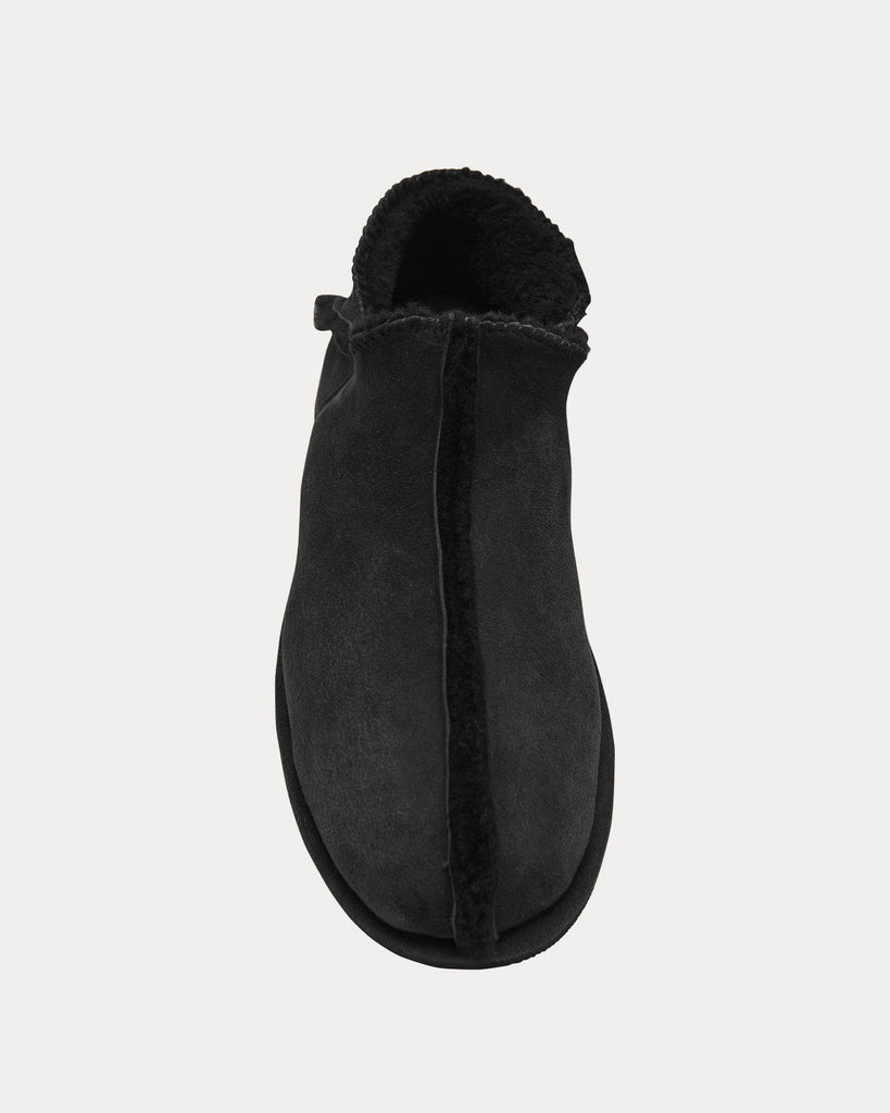 Ravy Shearling Black Slippers