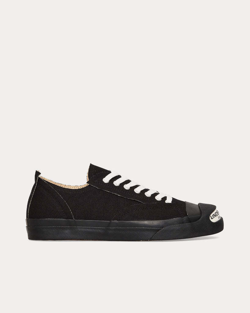 Canvas Black Low Top Sneakers