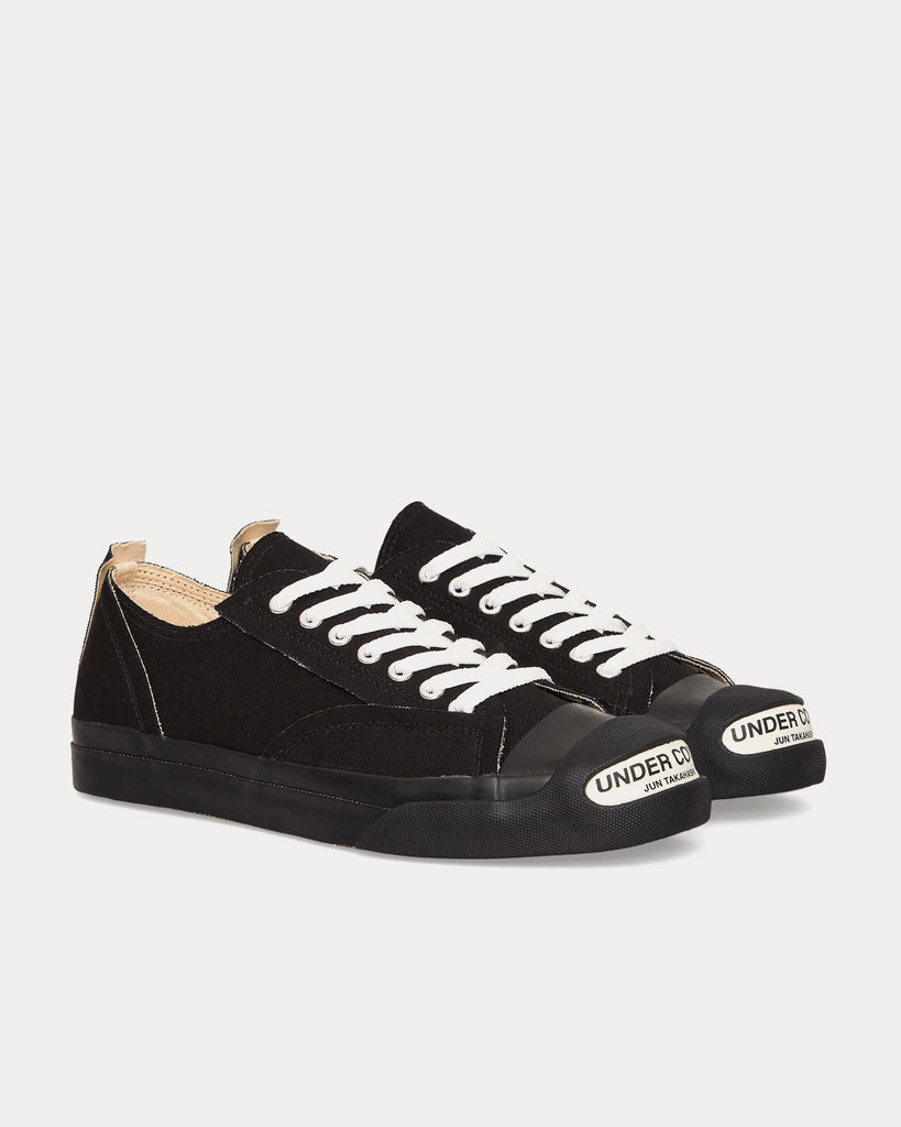 Canvas Black Low Top Sneakers
