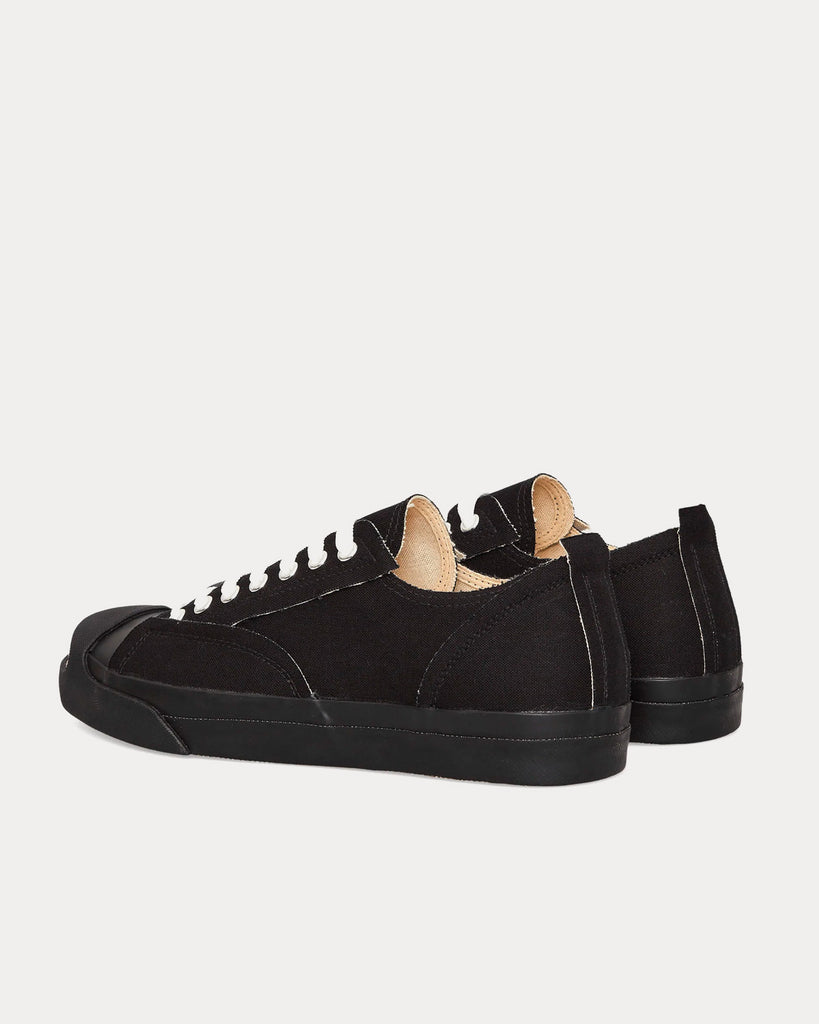 Canvas Black Low Top Sneakers