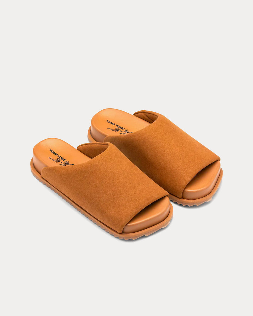 Finn Vegan Suede Caramel Sandals