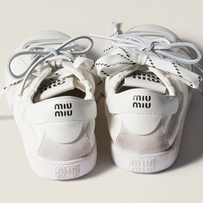 Miu Miu Deco Leather Sneakers