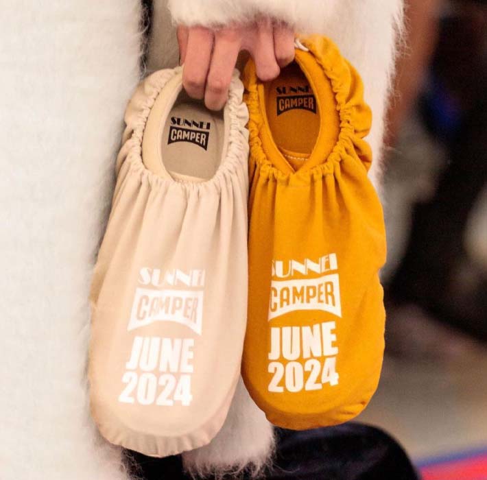 ★Camper X Sunnei★(W)Pelotissima Sneakers★Yellow Multicolor Sneakers for Men - Spring/Summer collection