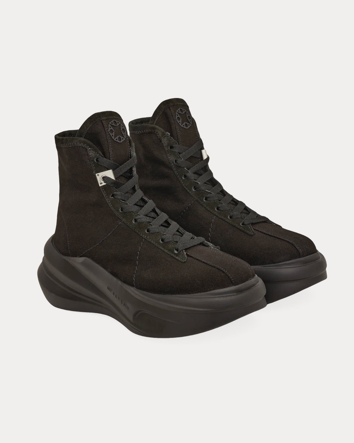 1017 ALYX 9SM - Aria Canvas Black High Top Sneakers