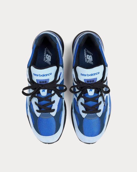 New Balance Made in USA 992 Light Arctic Grey / Black / Blue Gemstone Low Top Sneakers - 2