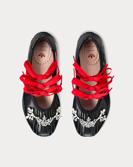 Adidas x Simone Rocha Taekwondo Ballerina Core Black / Better Scarlet / Core Black Slip On Sneakers - 2