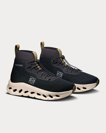 On Running x Loewe Cloudtilt Hi Black / Oatmeal / Olive High Top Sneakers - 2