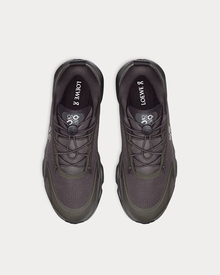 On Running x Loewe Cloudsolo Dark Brown / Black Low Top Sneakers - 2