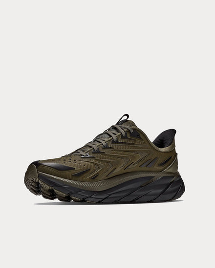 HOKA Clifton UTL Antique Olive / Black Low Top Sneakers - 3
