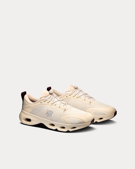 On Running x Loewe Cloudsolo Sand / Burgundy Low Top Sneakers - 3