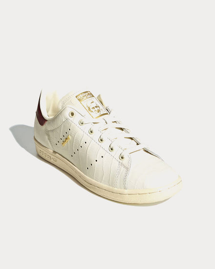 Adidas Stan Smith 80s Off White / Off White / Maroon Low Top Sneakers - 3