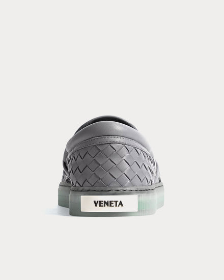 Bottega Veneta Serena Obsidian Grey Slip On Sneakers - 4
