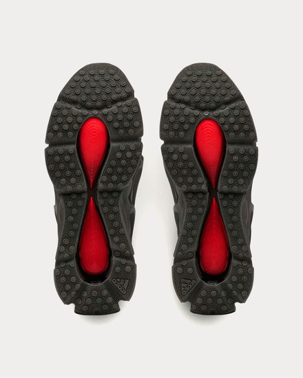 Adidas x Willy Chavarria Mega Core Black / Core Black / Better Scarlet High Top Sneakers - 5