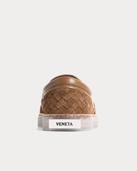 Bottega Veneta Serena Dark Caramel Slip On Sneakers - 3