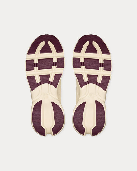 On Running x Loewe Cloudsolo Sand / Burgundy Low Top Sneakers - 5