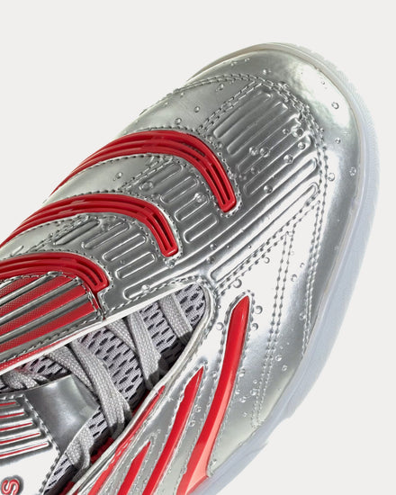 Adidas x Coca Cola Predator Sala Silver Metallic / None / Grey Two Slip On Sneakers - 6