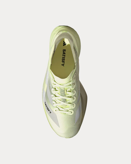 Adidas x Satisfy Adizero Adios Pro 4 Tent Green / Matte Silver / Magic Lime Running Shoes - 2