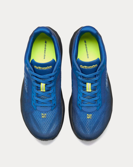 New Balance x Aime Leon Dore Rebel v5 Atlantic Blue / Black / Alkaline Green Running Shoes - 2