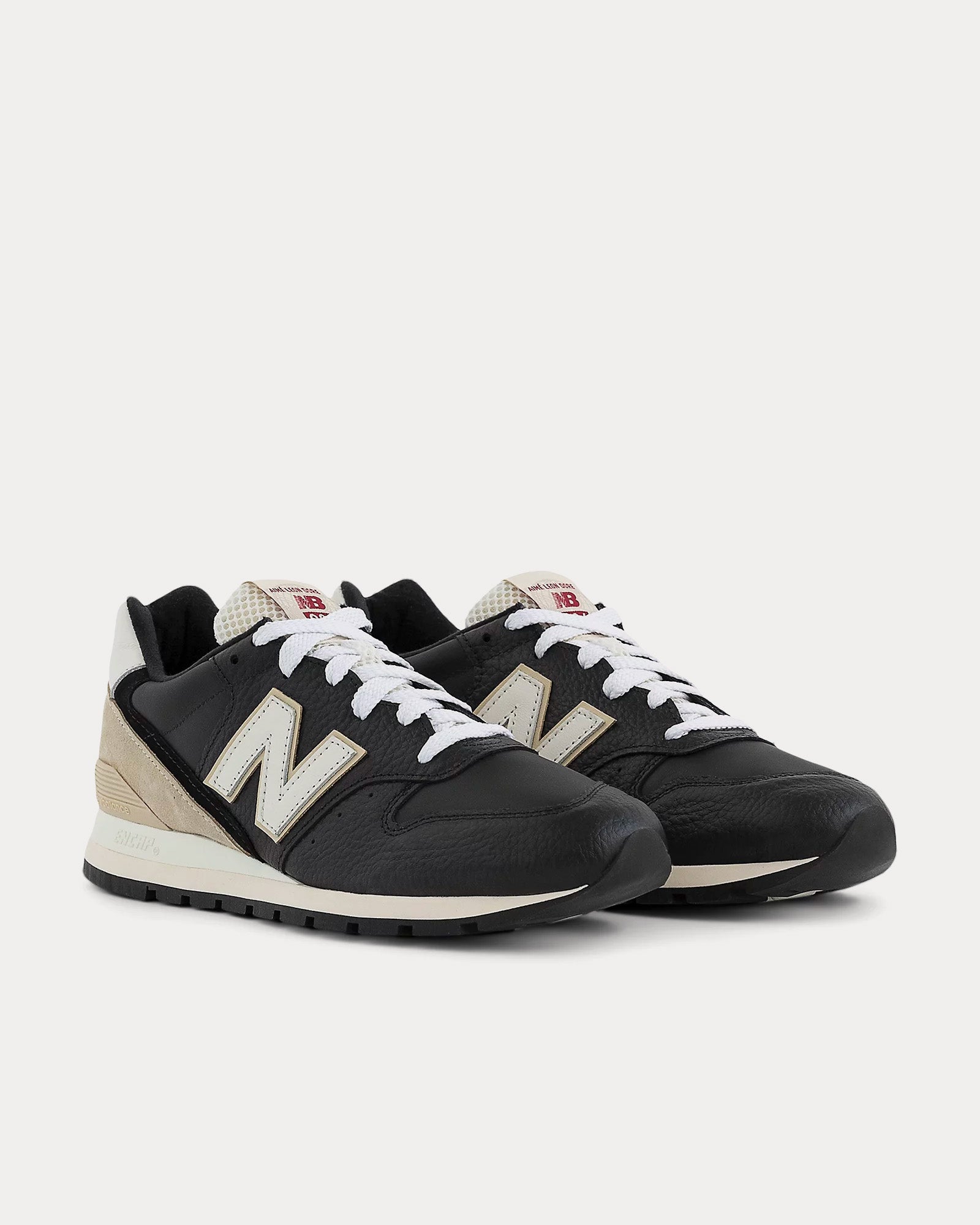 New Balance x Aime Leon Dore - Made in USA 996 Black / Sandstone / White Low Top Sneakers