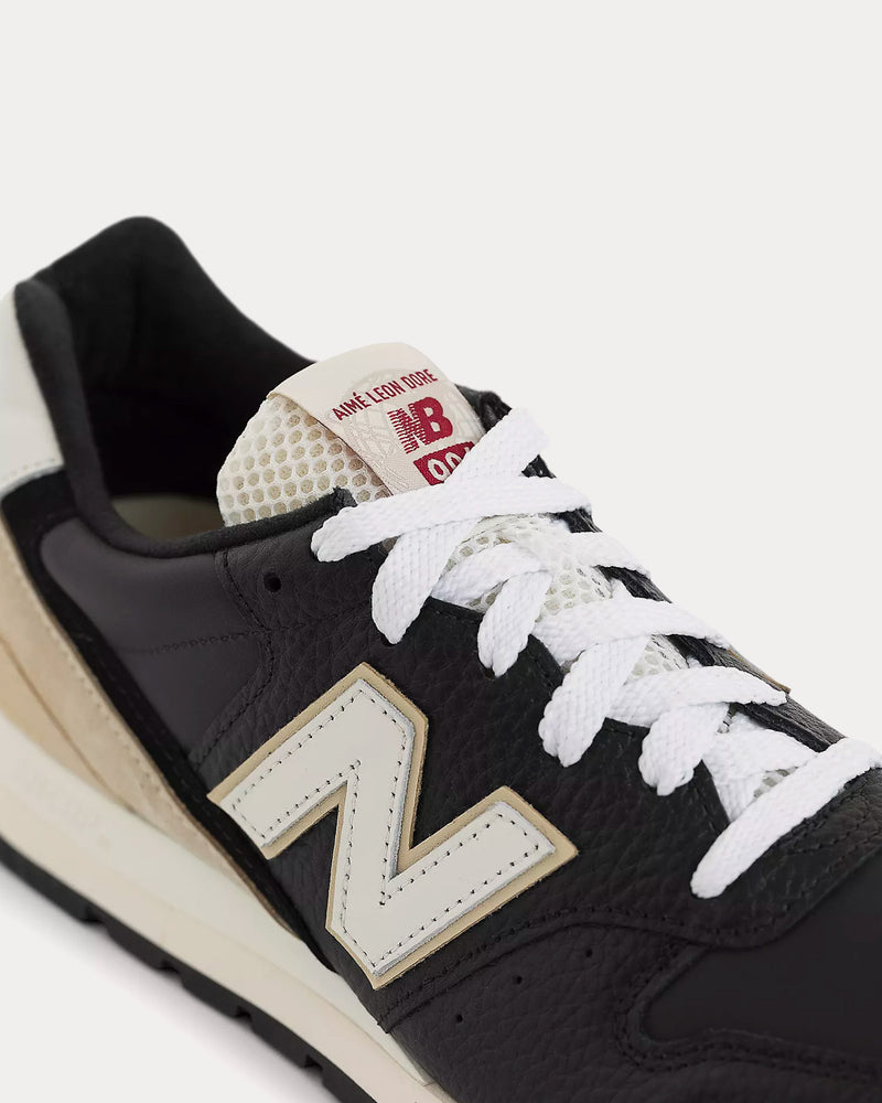 New Balance x Aime Leon Dore Made in USA 996 Black / Sandstone / White Low Top Sneakers - 6