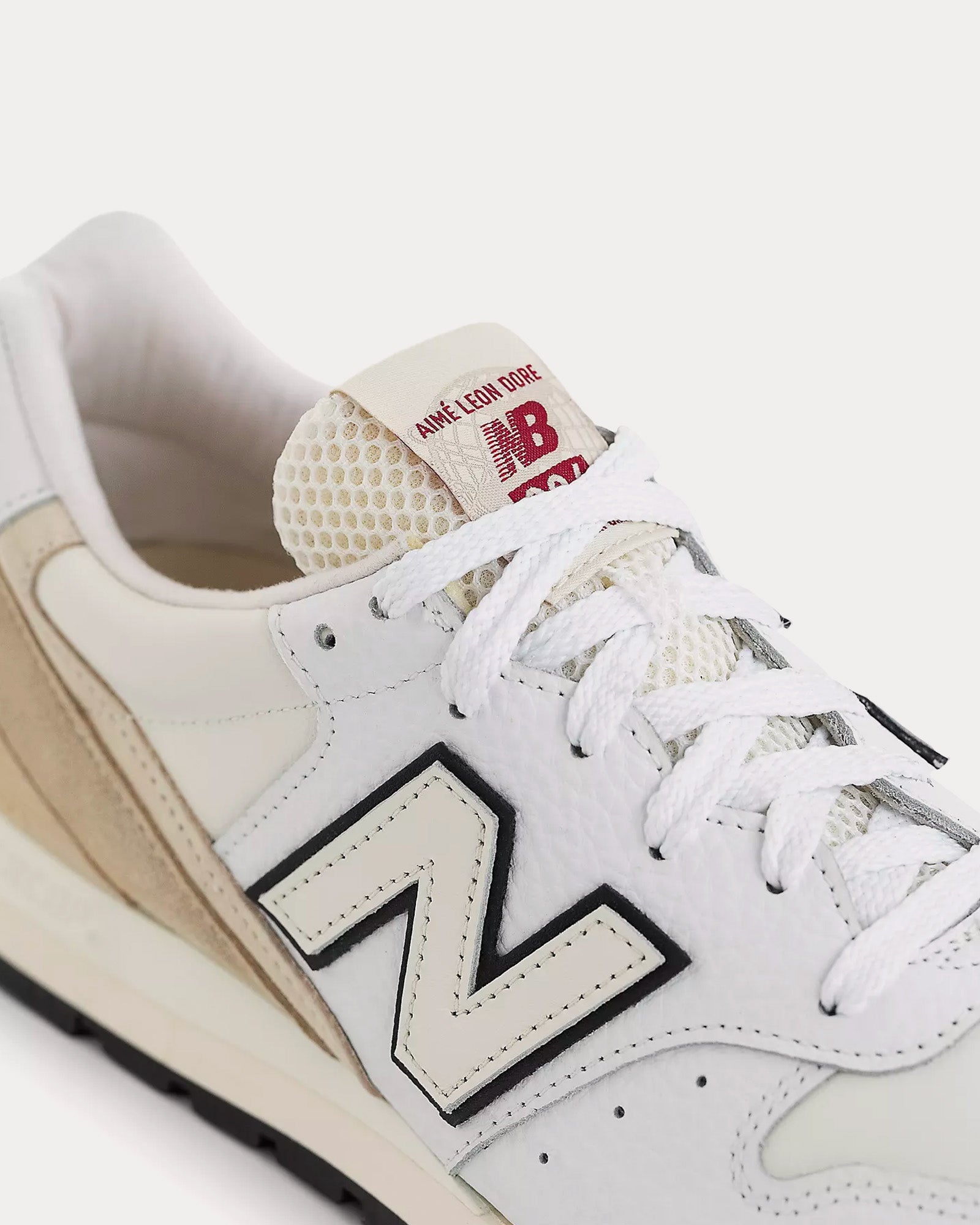 New Balance x Aime Leon Dore - Made in USA 996 White / Sandstone Low Top Sneakers