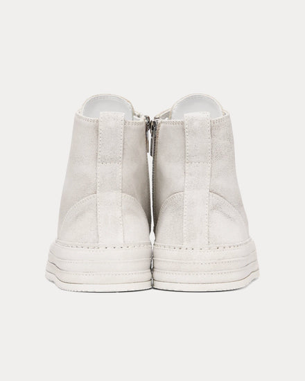 Ann Demeulemeester Raven White High Top Sneakers - 3