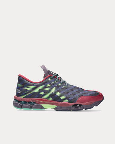 Asics x Kiko Kostadinov US8-S GEL-SJ33 Deep Plum / Fresh Grass Low Top Sneakers